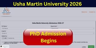 Usha Martin University PhD Admission 2026 Begins @umu.ac.in, Apply by December 10; Get More Details Here